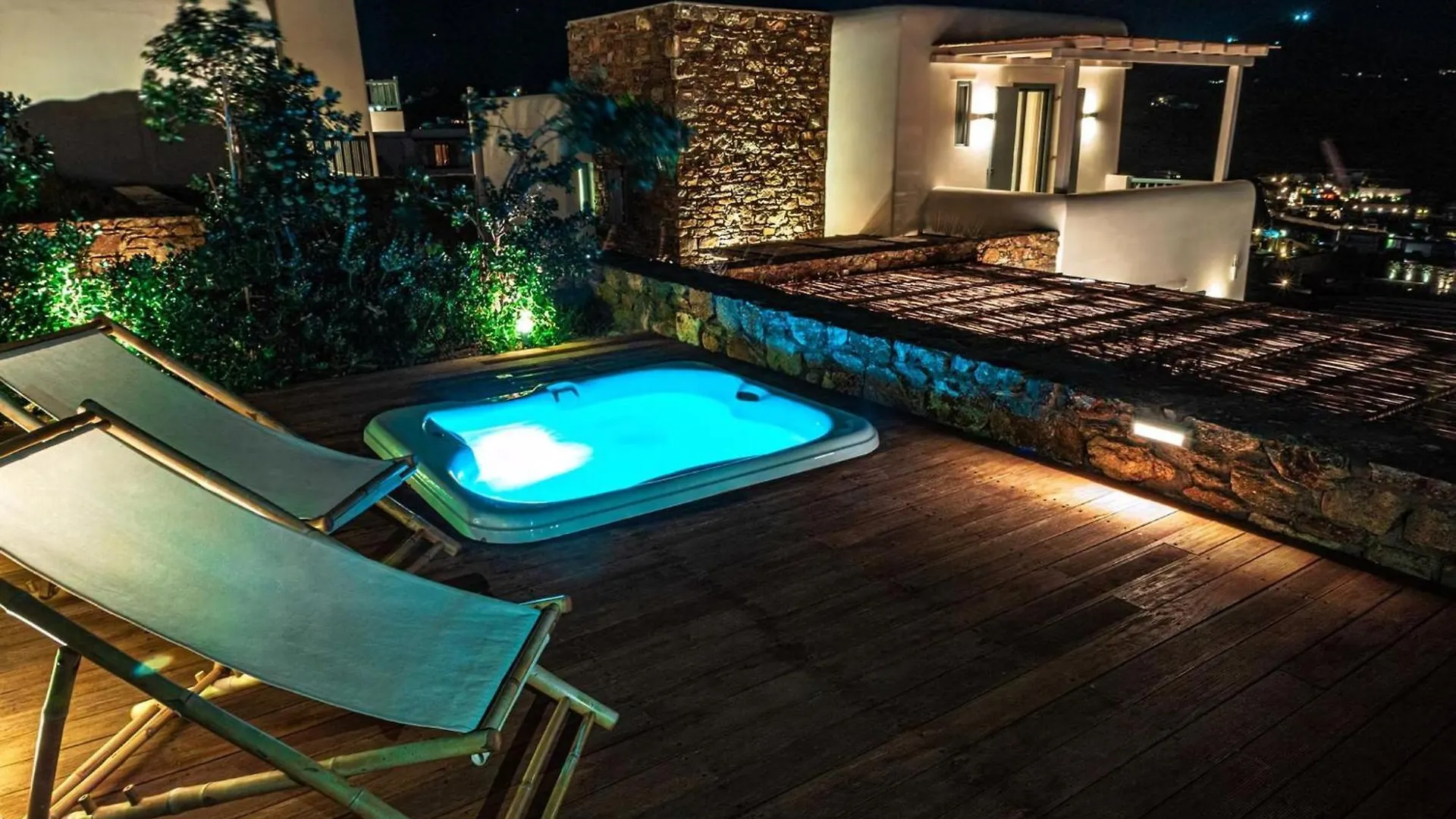 Splendid Mykonos Villa Villa Agape 5 Bedrooms Private Pool With Stunning Sea Views Outdoor Lounge Dining Area Hot Tub Kalafatis