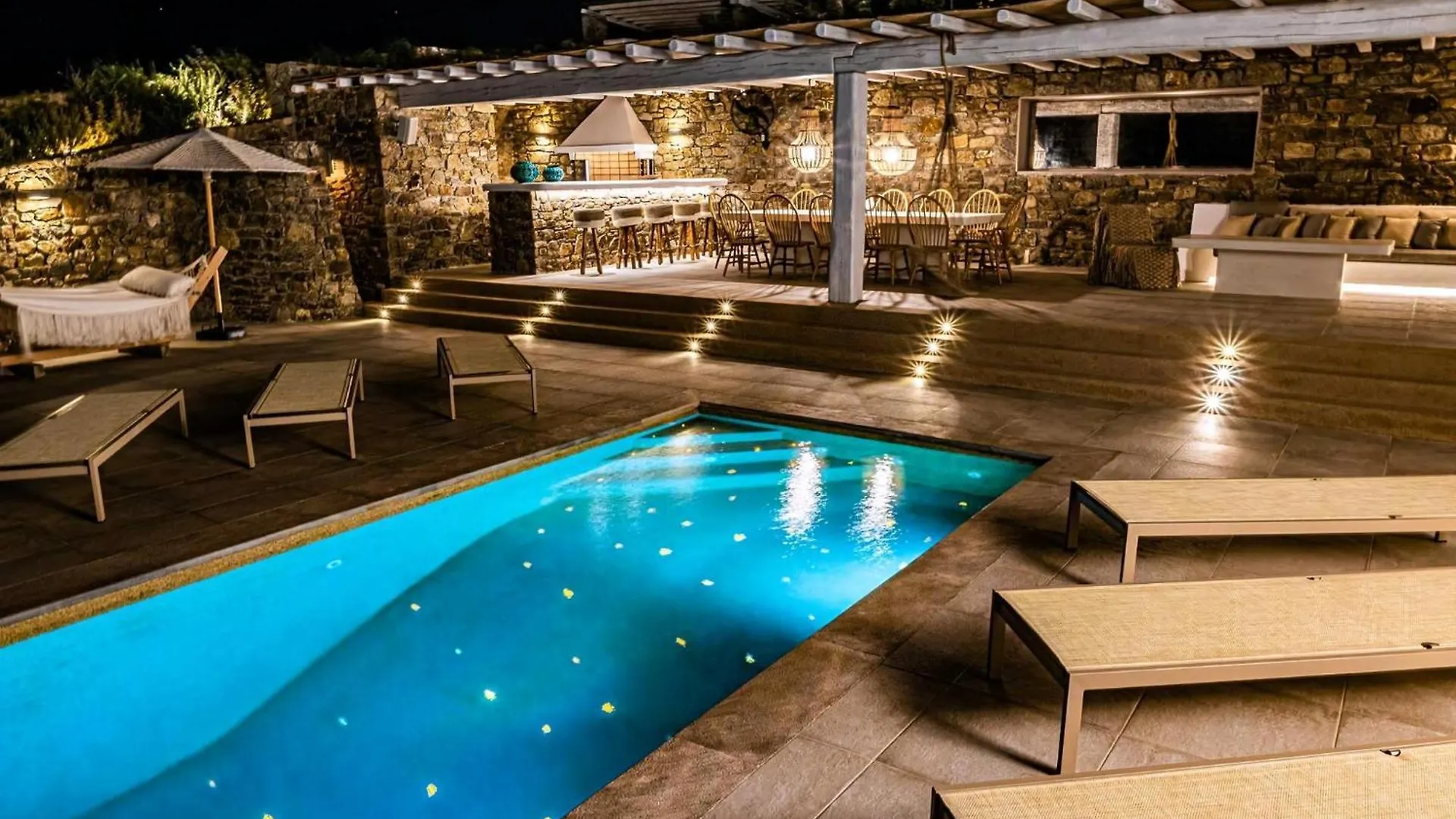 Splendid Mykonos Villa Villa Agape 5 Bedrooms Private Pool With Stunning Sea Views Outdoor Lounge Dining Area Hot Tub Kalafatis
