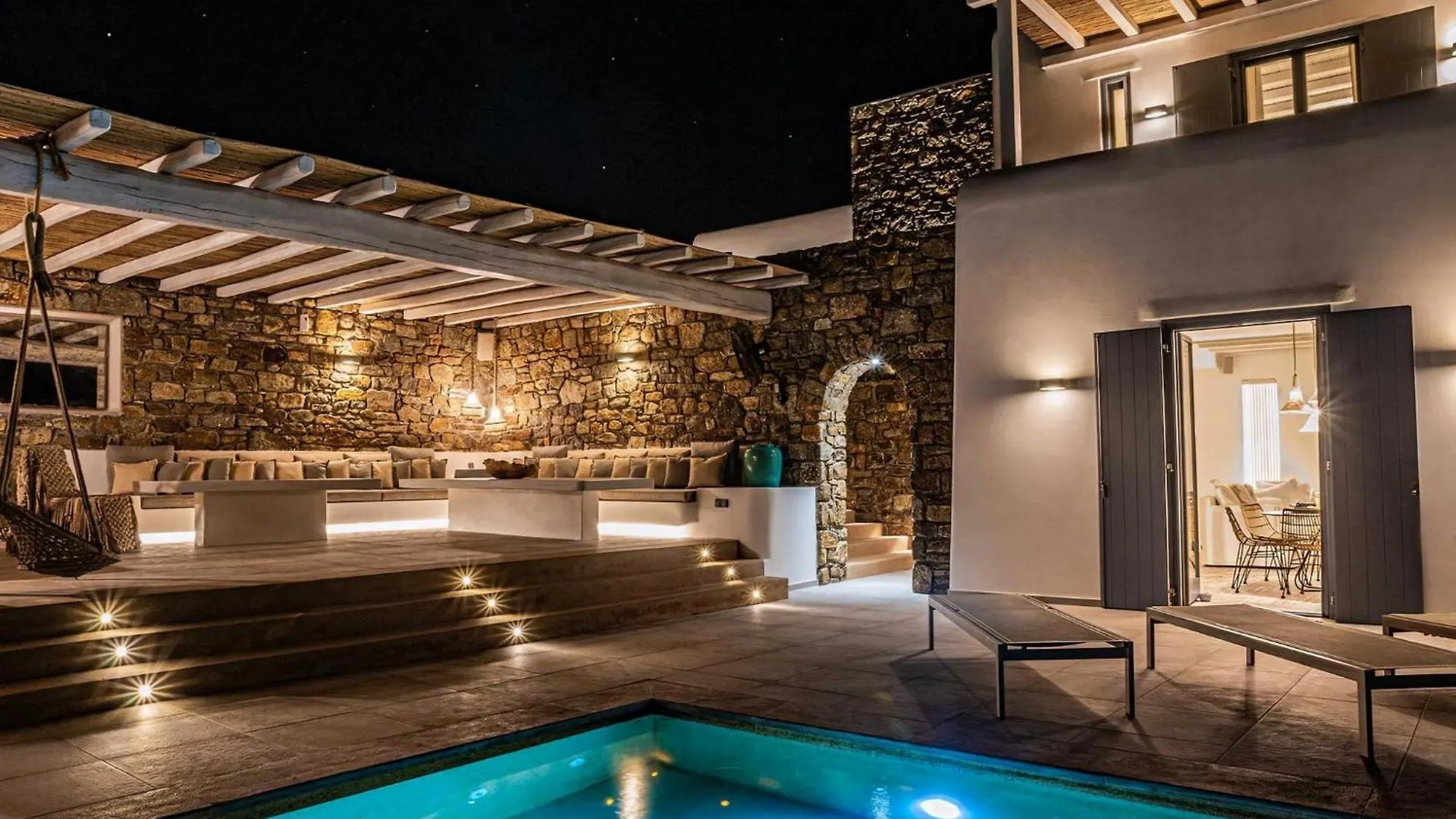 Splendid Mykonos Villa Villa Agape 5 Bedrooms Private Pool With Stunning Sea Views Outdoor Lounge Dining Area Hot Tub Kalafatis